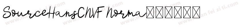 SourceHansCNVF Norma字体转换